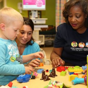Toddler at Yale New Haven Children's Hospital